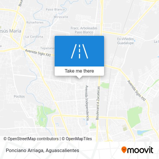 Ponciano Arriaga map