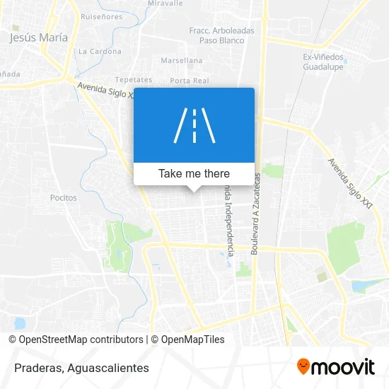 Praderas map