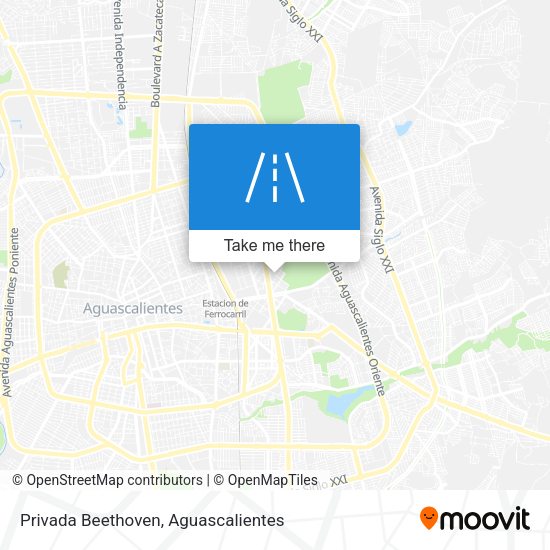 Mapa de Privada Beethoven