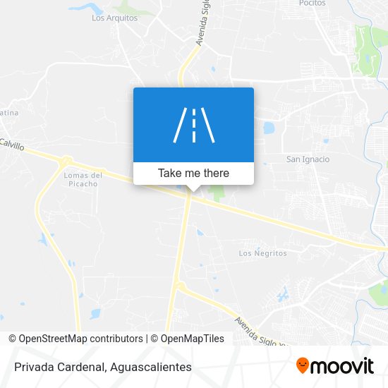 Mapa de Privada Cardenal