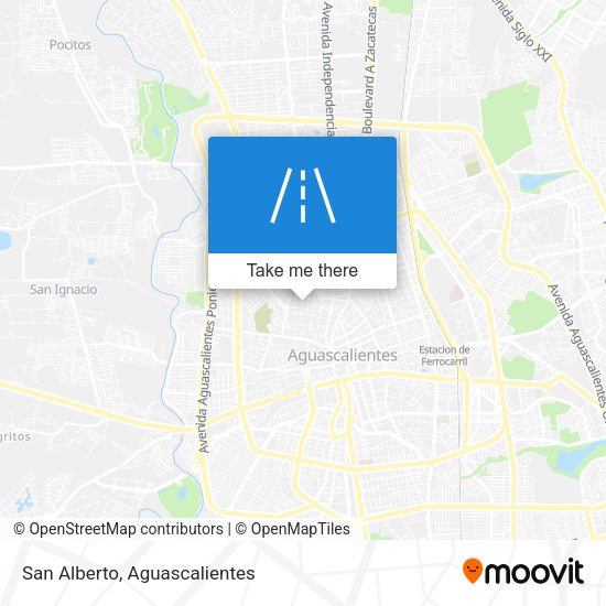 Mapa de San Alberto