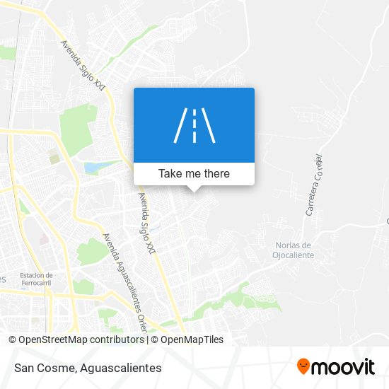 San Cosme map