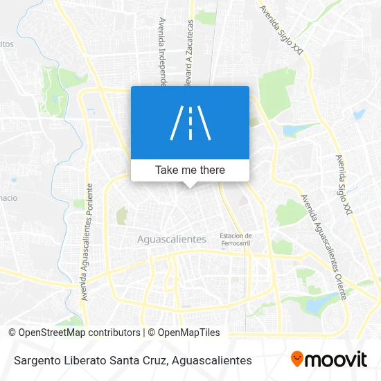 Sargento Liberato Santa Cruz map