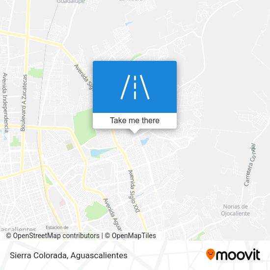 Sierra Colorada map