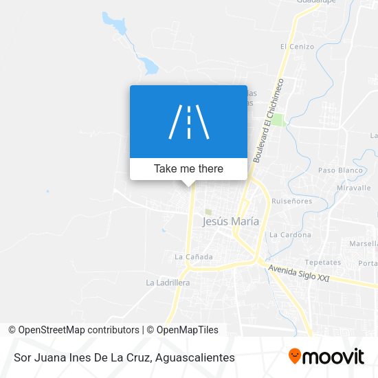 Mapa de Sor Juana Ines De La Cruz