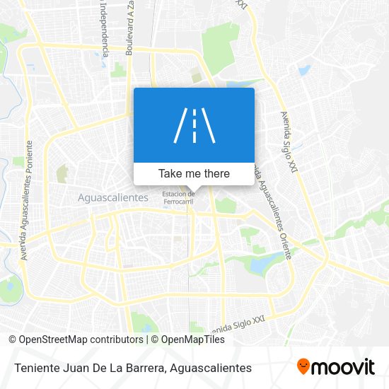 Teniente Juan De La Barrera map