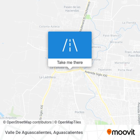 Valle De Aguascalientes map