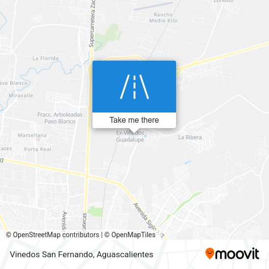 Mapa de Vinedos San Fernando