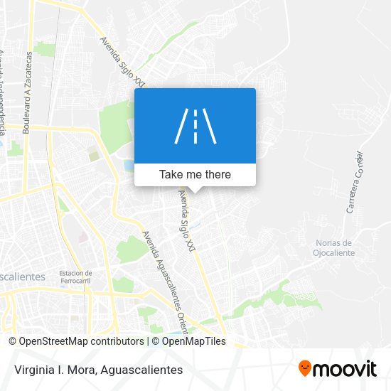 Virginia I. Mora map