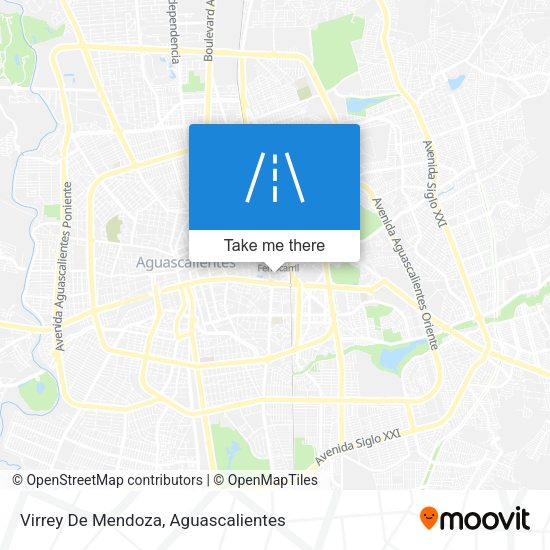 Virrey De Mendoza map