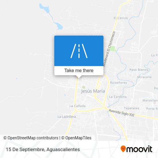 15 De Septiembre map