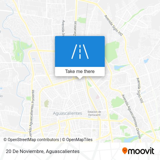 20 De Noviembre map