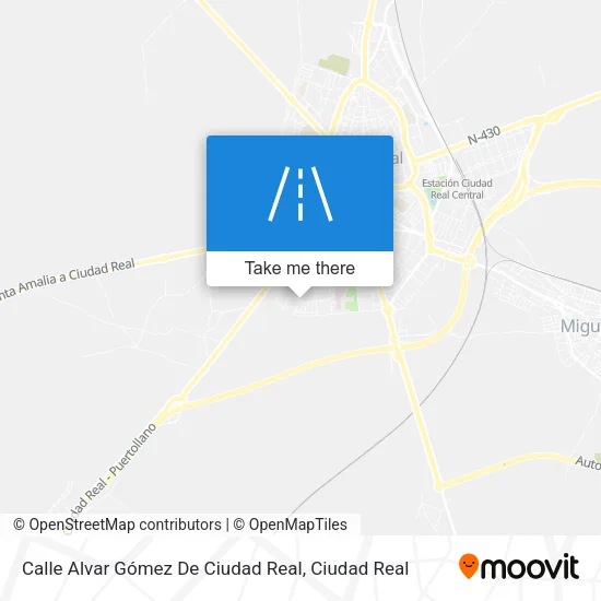 Calle Alvar Gómez De Ciudad Real map