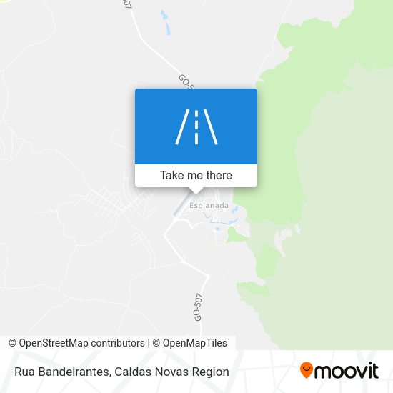 Rua Bandeirantes map