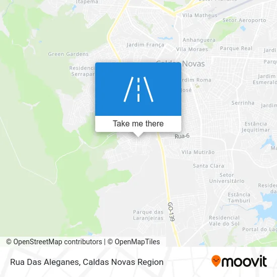 Rua Das Aleganes map