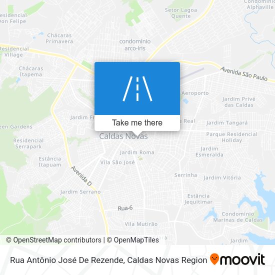 Rua Antônio José De Rezende map