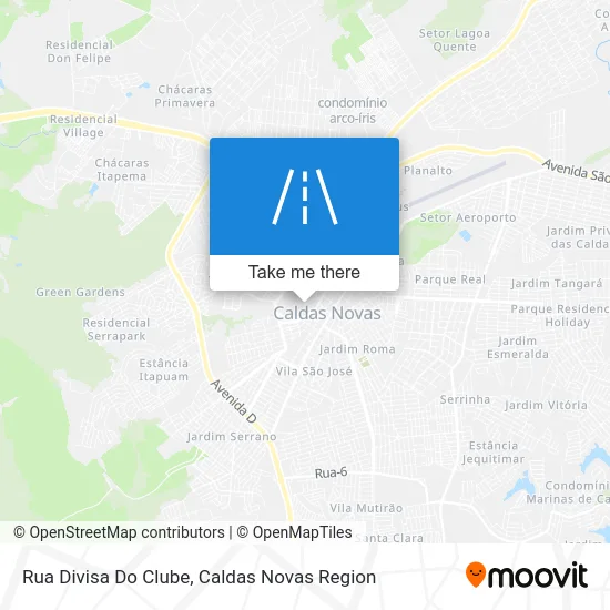 Rua Divisa Do Clube map