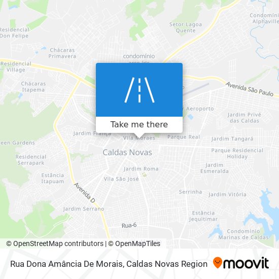 Mapa Rua Dona Amância De Morais