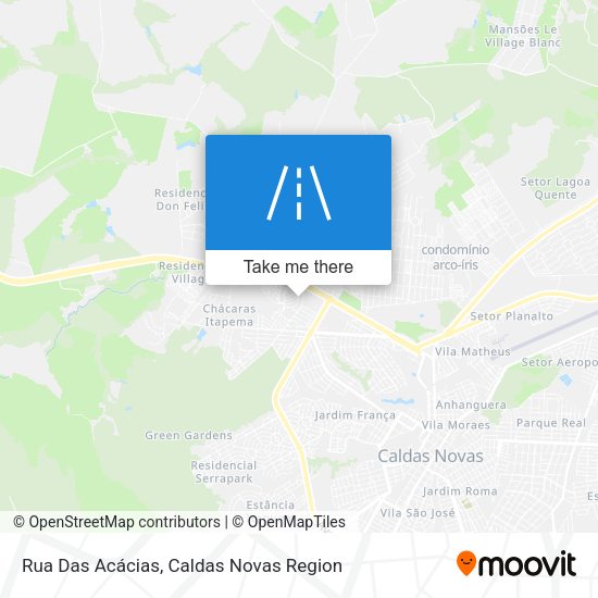 Rua Das Acácias map
