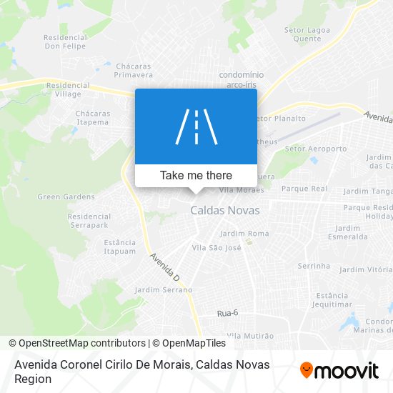 Mapa Avenida Coronel Cirilo De Morais