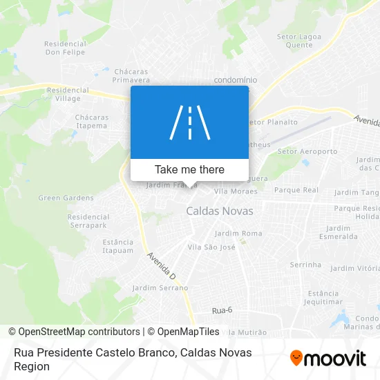Rua Presidente Castelo Branco map