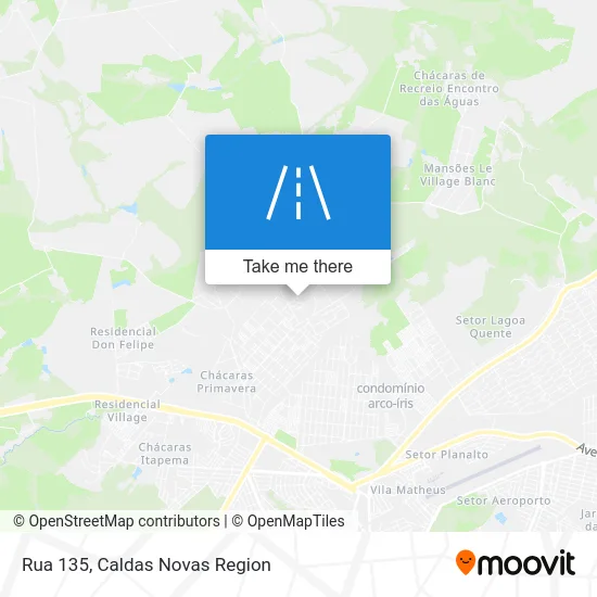 Rua 135 map