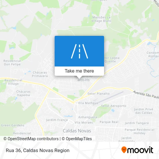 Rua 36 map
