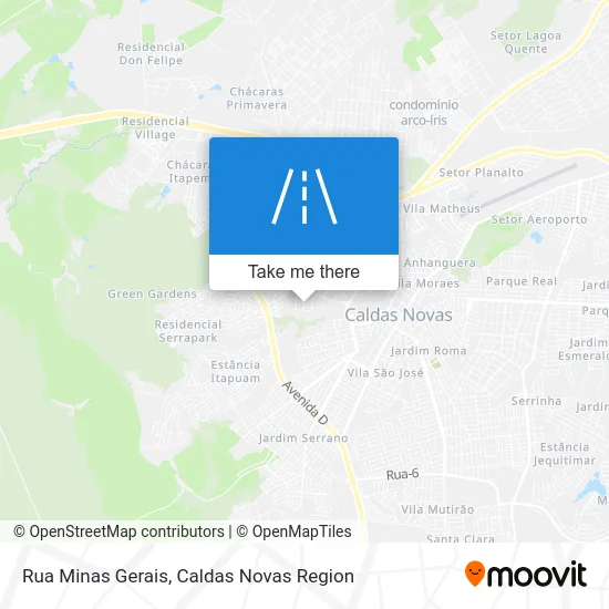 Rua Minas Gerais map