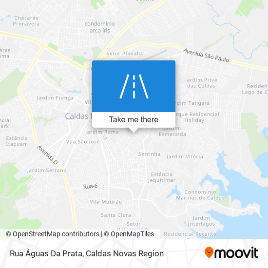 Rua Águas Da Prata map