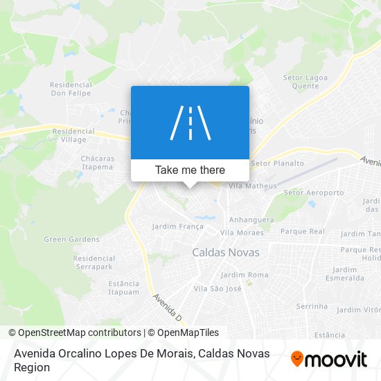 Mapa Avenida Orcalino Lopes De Morais