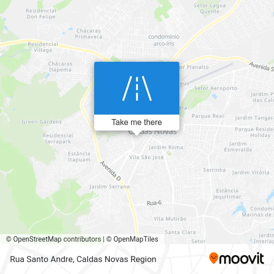 Rua Santo Andre map