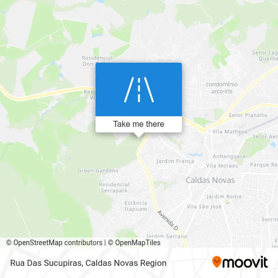Rua Das Sucupiras map