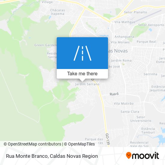 Mapa Rua Monte Branco