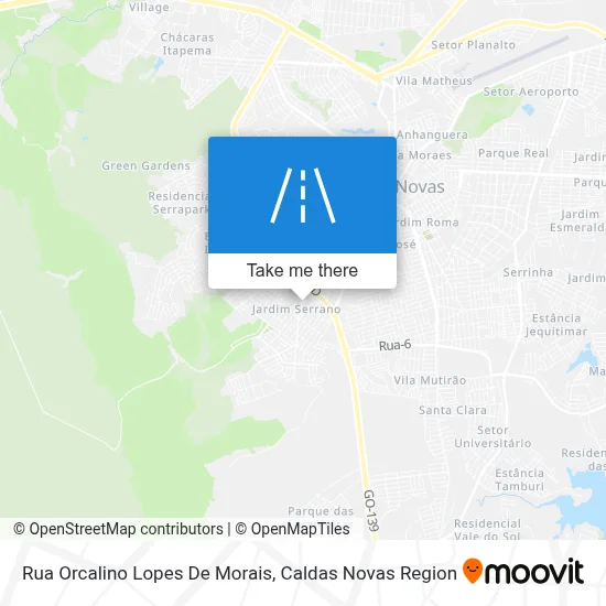 Rua Orcalino Lopes De Morais map