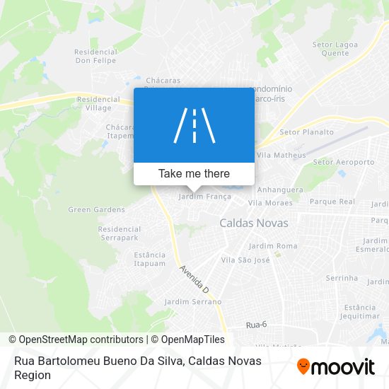 Rua Bartolomeu Bueno Da Silva map