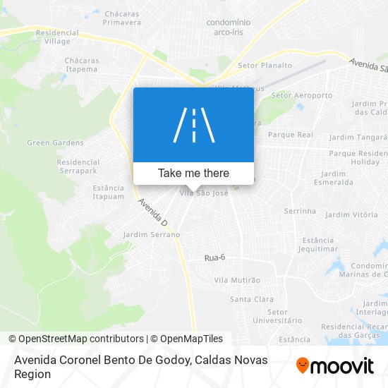 Mapa Avenida Coronel Bento De Godoy