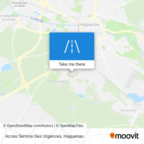 Accès Service Des Urgences map