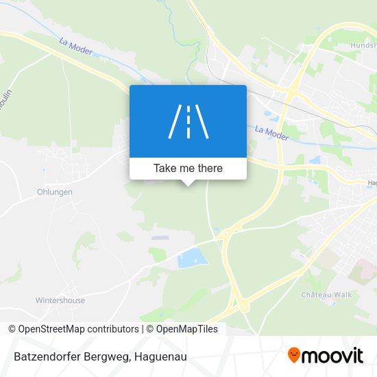Batzendorfer Bergweg map