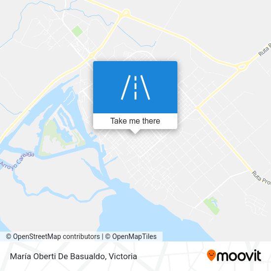 María Oberti De Basualdo map