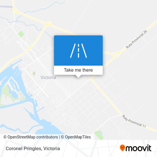 Coronel Pringles map