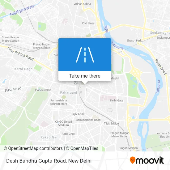 Desh Bandhu Gupta Road map