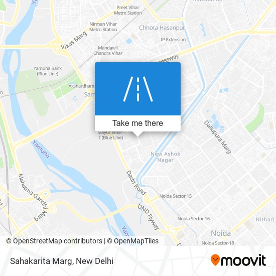 Sahakarita Marg map