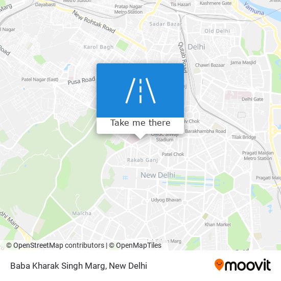 Baba Kharak Singh Marg map