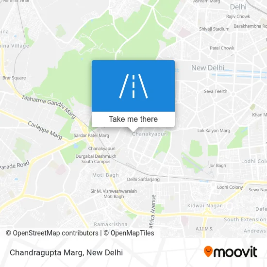 Chandragupta Marg map