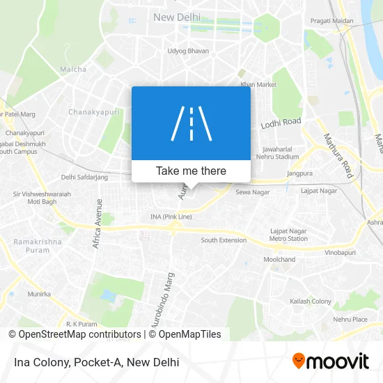 Ina Colony, Pocket-A map