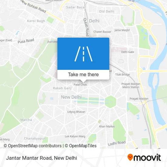 Jantar Mantar Road map