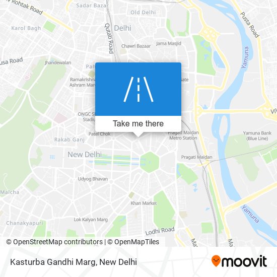 Kasturba Gandhi Marg map