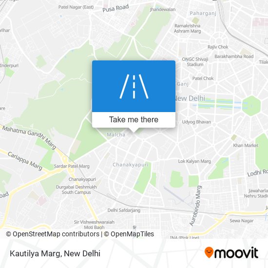 Kautilya Marg map