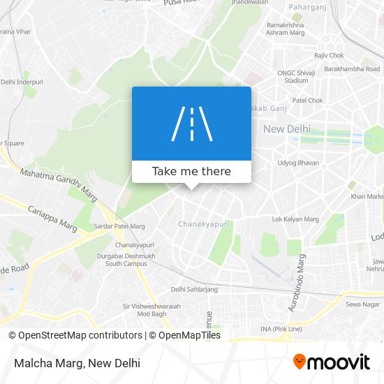 Malcha Marg map