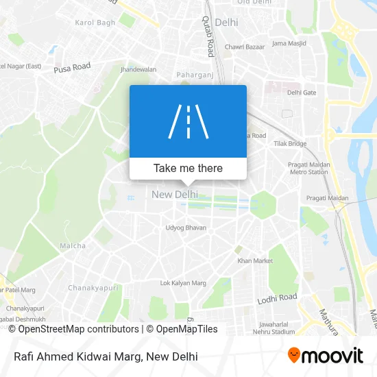 Rafi Ahmed Kidwai Marg map
